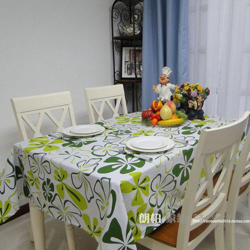 Butterfly green table cloth