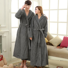 Load image into Gallery viewer, Mens Extra Long Thick Warm Winter Bathrobe