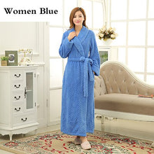 Load image into Gallery viewer, Mens Extra Long Thick Warm Winter Bathrobe