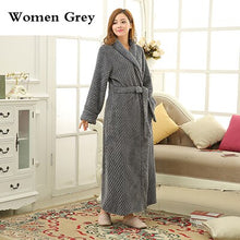 Load image into Gallery viewer, Mens Extra Long Thick Warm Winter Bathrobe