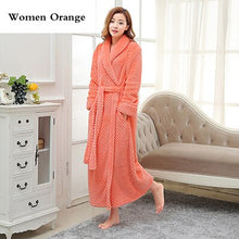 Load image into Gallery viewer, Mens Extra Long Thick Warm Winter Bathrobe