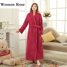 Load image into Gallery viewer, Mens Extra Long Thick Warm Winter Bathrobe