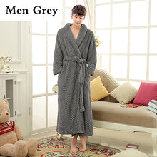 Load image into Gallery viewer, Mens Extra Long Thick Warm Winter Bathrobe