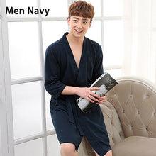 Load image into Gallery viewer, Lovers Summer Water Absorption Fashion Towel BathRobe Men women