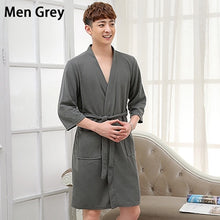Load image into Gallery viewer, Lovers Summer Water Absorption Fashion Towel BathRobe Men women