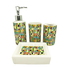 Load image into Gallery viewer, 4 pieces / artificial stone ceramic bath set