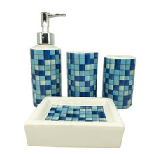 Load image into Gallery viewer, 4 pieces / artificial stone ceramic bath set