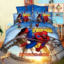 Load image into Gallery viewer, spiderman  children gift bedding set twin/single size bed linen set