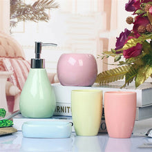 Load image into Gallery viewer, 5PCS high quality ceramic bathroom set