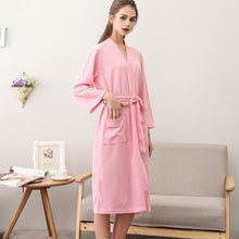 Load image into Gallery viewer, Lovers Summer Waffle Bathrobes Men Women