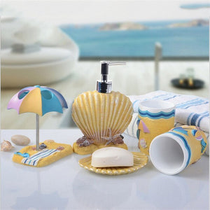 5PCS bathroom cleaning supplies toothbrush soap box set