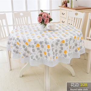 Flower Style Round Table Cloth