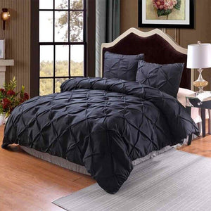 3pcs Bedding Set  Pulling Flowers Solid Color Quilt Cover Three Piece Suit For Home Or Hotel  228*228cm 175*218cm
